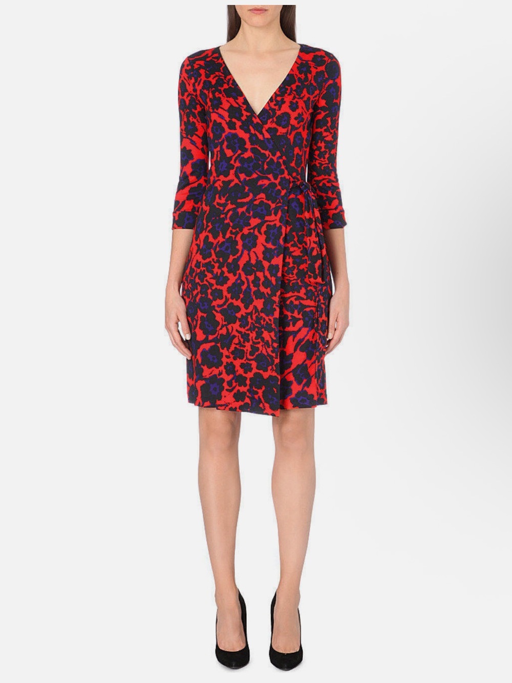 DVF DIANE Von FURSTENBURG Julian mini Wrap Dress Size 2